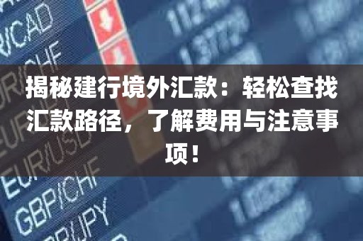 揭秘建行境外汇款：轻松查找汇款路径，了解费用与注意事项！