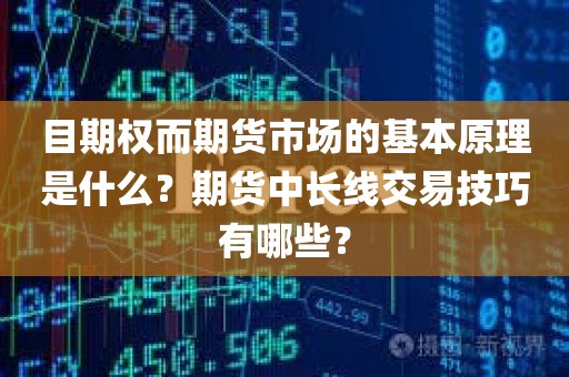 目期权而期货市场的基本原理与期货中长线交易技巧！