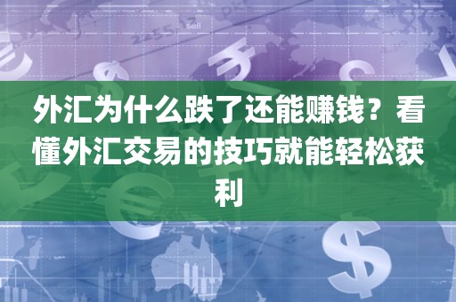 外汇为什么跌了还能赚钱？看懂外汇交易的技巧就能轻松获利